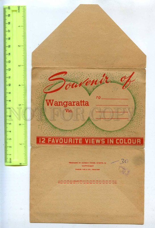 285341 AUSTRALIA Wangaratta Vintage booklet 12 views in cover