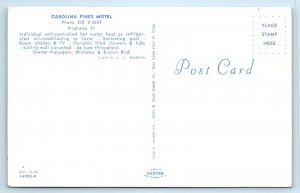 HIGHWAY 91, UTAH? ~ CAROLINA PINES MOTEL Pool c1950s  Roadside Postcard