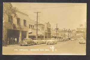 RPPC NOGALES SON. MEXICO DOWNTOWN OBREGON STREET REAL PHOTO POSTCARD