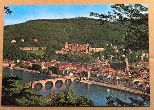 UNUSED PC - VIEW OF NECKAR RIVER FROM PHILODOPHER'S PATH, HEIDELBERG, GERMANY