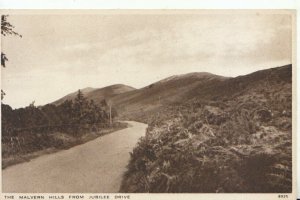 Worcestershire Postcard - Malvern Hills from Jubliee Drive - Ref TZ4521