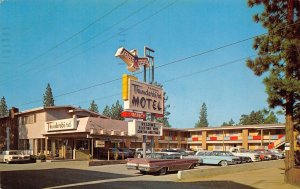 South Lake Tahoe California Tahoe Thunderbird Motel, Chrome Vintage PC U13099