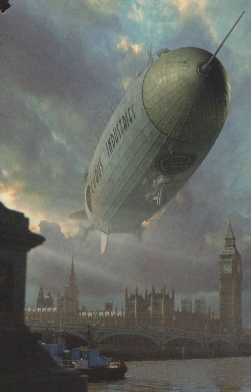 Dr Doctor Who Giant Airbus Airship Parallel Earth TV Show Postcard