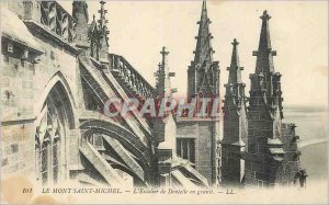 'Old Postcard Mont Saint Michel L''Escalier Lace Granite'