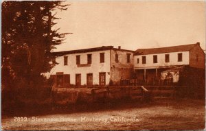 Monterey CA Stevenson House Postcard G30