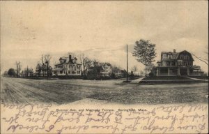 Springfield Massachusetts MA Sumner Ave Magnolia Terrace Vintage Postcard