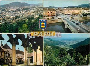 Postcard Modern Vosges Saint Die (Vosges) General view Meurthe and rue Thiers