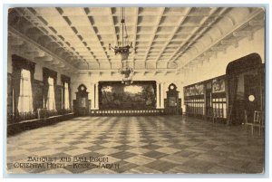 c1940's Banquet and Ball Room Oriental Hotel Kobe Japan Vintage Postcard