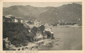 ITALY Rapallo panorama castle columns