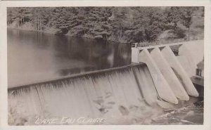 Wisconsin Eau Claire Lake Eau Claire 1937 Real Photo RPPC