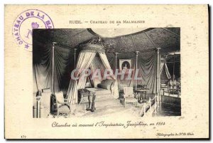 Old Postcard Rueil Malmaison Chateau of the Chamber or the empress Josephine ...