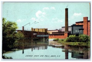 1909 Coheco River Mills Exterior Building Dover New Hampshire Vintage Postcard