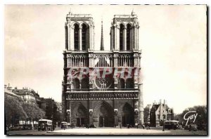 Old Postcard Paris and Wonders Cathedrale Notre Dame and the court