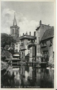 Germany Postcard - Alt-Erfurt - Partie An Der Rathausbrucke - TZ12023