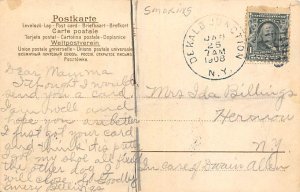 Man With a Pipe Smoking Postcard