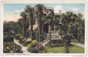 ST. AUGUSTINE, Florida, 1900-1910's; Villa Flora