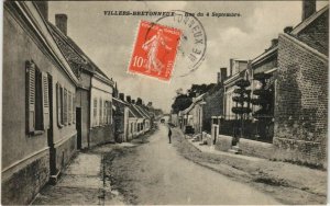 CPA VILLERS-BRETONNEAUX Rue du 4 séptembre (19284)