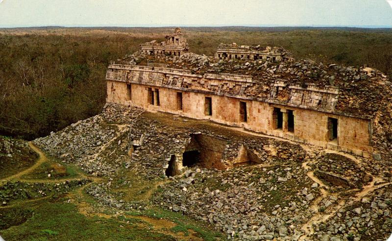 Mexico - Kabah, Yucatan. El Teocah Temple