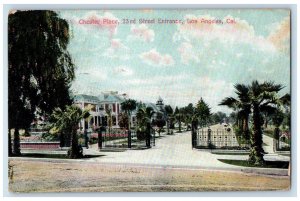 1908 Chester Place 23rd Street Entrance Los Angeles California CA Postcard