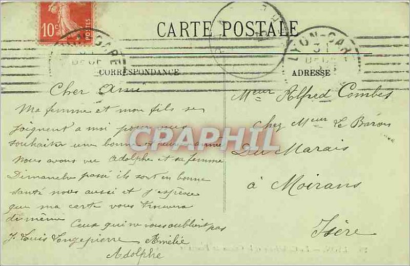 Old Postcard The Cath�drale Lyon and Fourviere-LL Knife