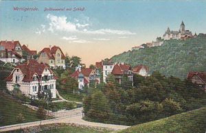 Germany Wernigerode am Harz Bollhasental mit Schloss 1911