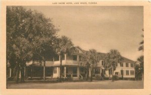 1940s Florida Lake Wales Lake Shore Hotel Artvue roadside Postcard 22-11390