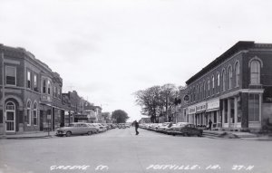 Iowa Postville Greene Street Street Real Photo