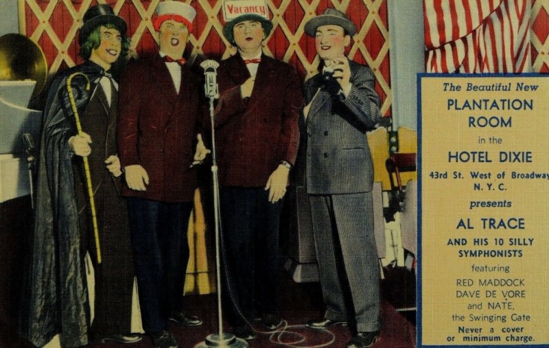 Al Trace, Hotel Dixie, Broadway N. Y. C. Vintage Postcard P55