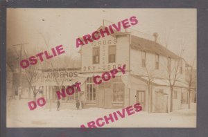 Wayzata MINNESOTA RPPC c1910 GENERAL STORE Lamb Brothers LAKE MINNETONKA SNOW!!