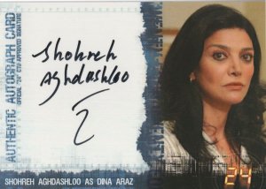 Shohreh Aghdashloo as Dina Araz 24 TV Show Hand Signed Photo Card