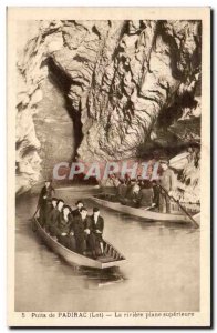 Padirac Old Postcard The upper planar river