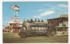 Bus Omnibus Tourism San Francisco California postcard 