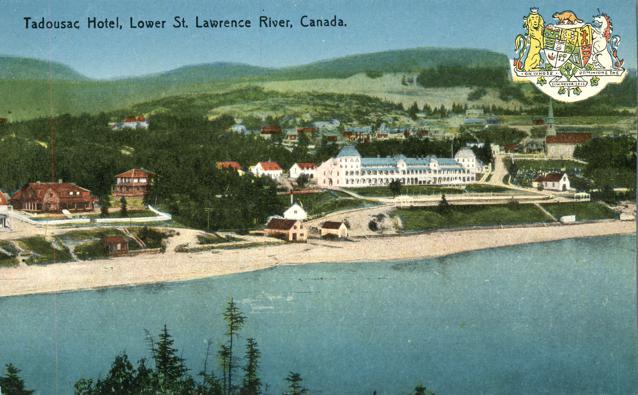 Tadousac Hotel along St Lawrence River - Quebec, Canada - DB