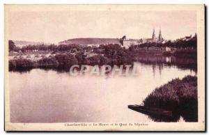 Old Postcard Charleville Meuse And The Quai Du Sepulcher