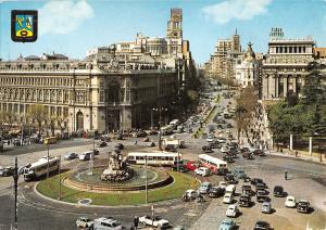 BG35859 madrid la cibeles y calle de alcala spain bus car voiture