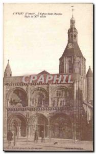 Old Postcard Civray (Vienne) The Church of St. Nicolas