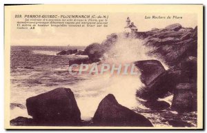 Old Postcard Perros Guirec Ploumanach Les Rochers Du Phare