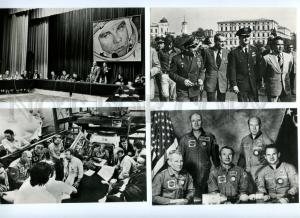 133540 USSR SPACE PROPAGANDA ApolloSoyuz SET of 15 old PHOTO