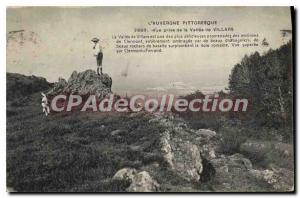 Old Postcard Auvergne Picturesque view from the Villars Vallee