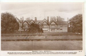 Cheshire Postcard - Bramall Hall - Bramhall - Real Photograph - Ref TZ1749