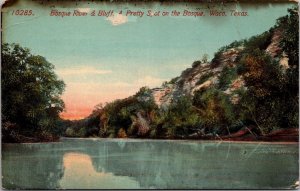 Bosque River & Bluff Bosque Waco TX Postcard PC88