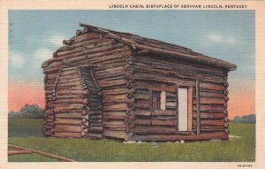 Postcard Lincoln Cabin Birthplace Abraham Lincoln Kentucky