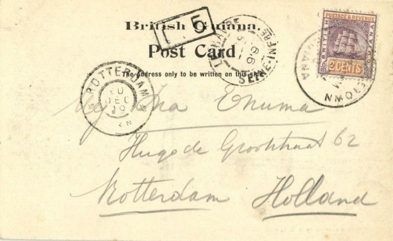 british guiana, GEORGETOWN, Brick-Dam (1899) Postcard