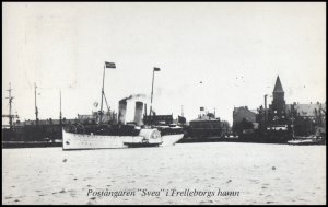 Sweden Post card - Ship/Postangaren Svea
