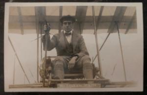 Mint England Postcard RPPC Grahame White Flying In His Biplane