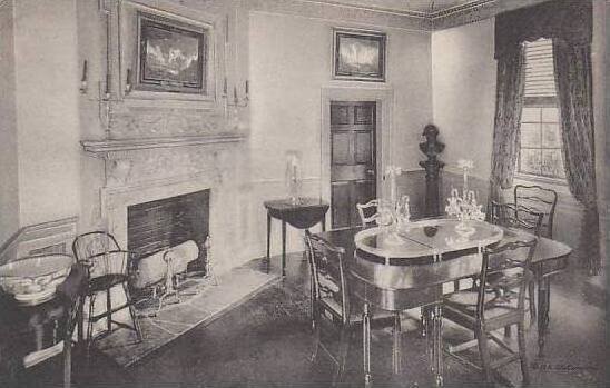 Virginia Mount Vernon The Family Dining Room Home Of George Washington Albertype