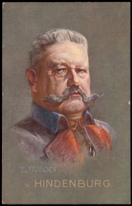 Germany WWI General von Hindenburg Feldpost Patriotic PPC G69974