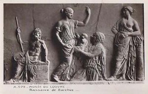 Naissance De Bacchus Mural Antique Rome Roman Statue Real Photo Postcard