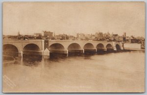 Hartford Connecticut c1910 RPPC Real Photo Postcard Hartford Bridge City View