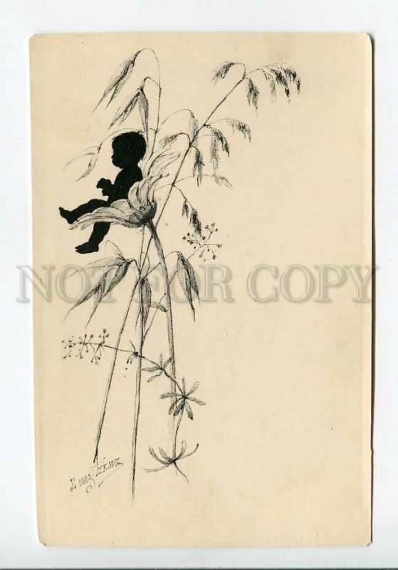 3178179 Elizabeth BEM silhouette RARE vintage lithography